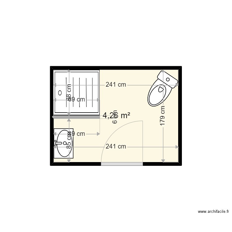 VANHEULE MARCEL. Plan de 1 pièce et 4 m2