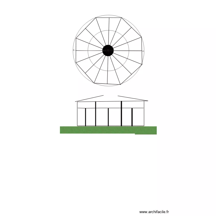 toit marcheur 3. Plan de 