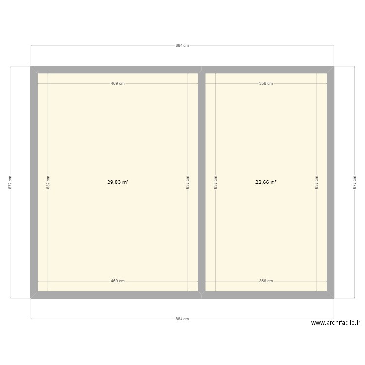 extension dalle. Plan de 0 pièce et 0 m2