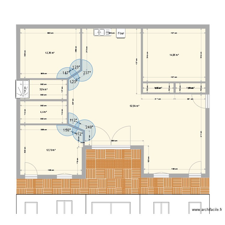 ossature bois 4. Plan de 8 pièces et 103 m2