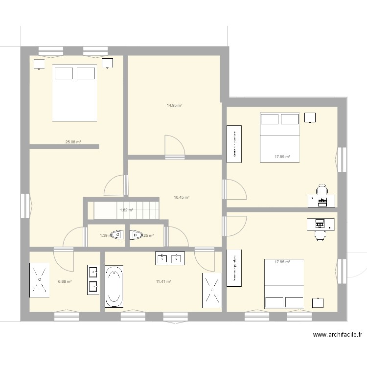 Garage lateral 2. Plan de 0 pièce et 0 m2