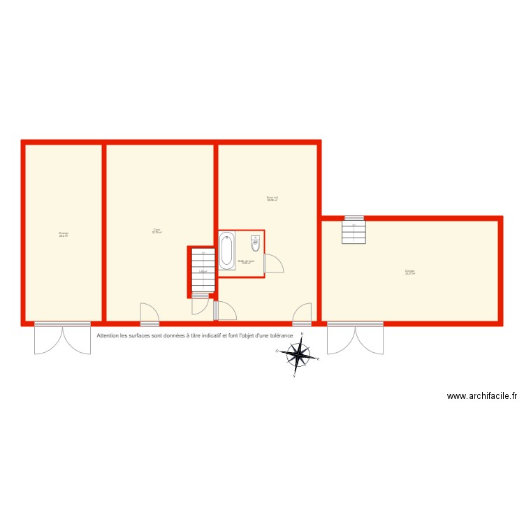 BI 2892 sous sol non côté. Plan de 0 pièce et 0 m2