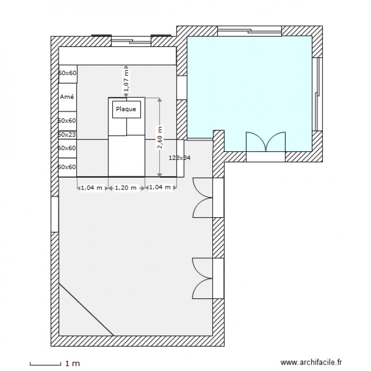 Cuisine Severine C4. Plan de 0 pièce et 0 m2