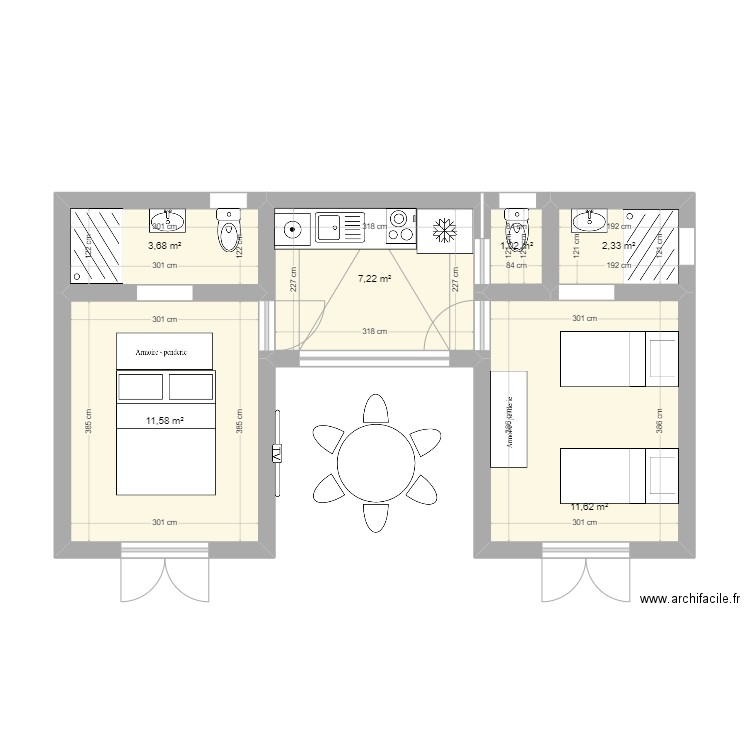 MAISON DE VACANCES. Plan de 0 pièce et 0 m2