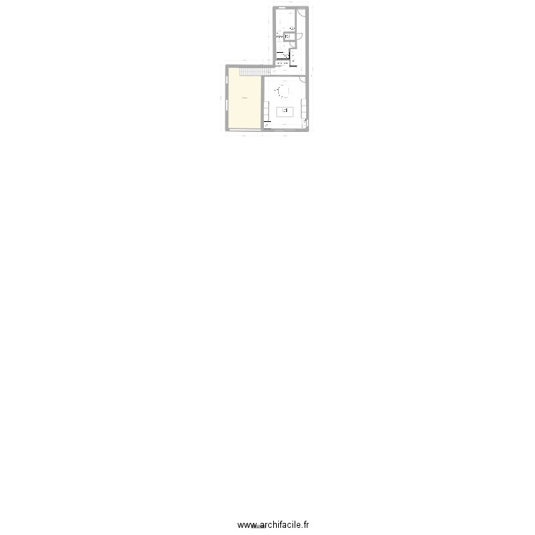 Auterive . Plan de 1 pièce et 32 m2