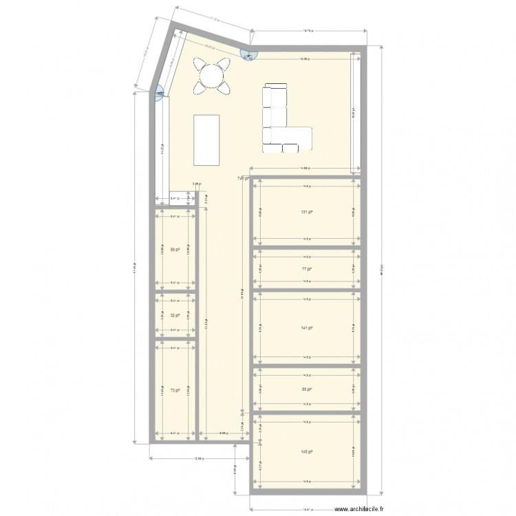 esplanade. Plan de 0 pièce et 0 m2