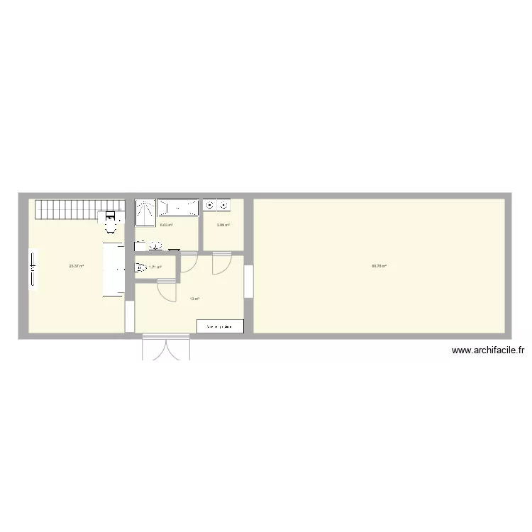 projet grange st amand. Plan de 
