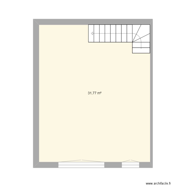 quincy. Plan de 4 pièces et 80 m2