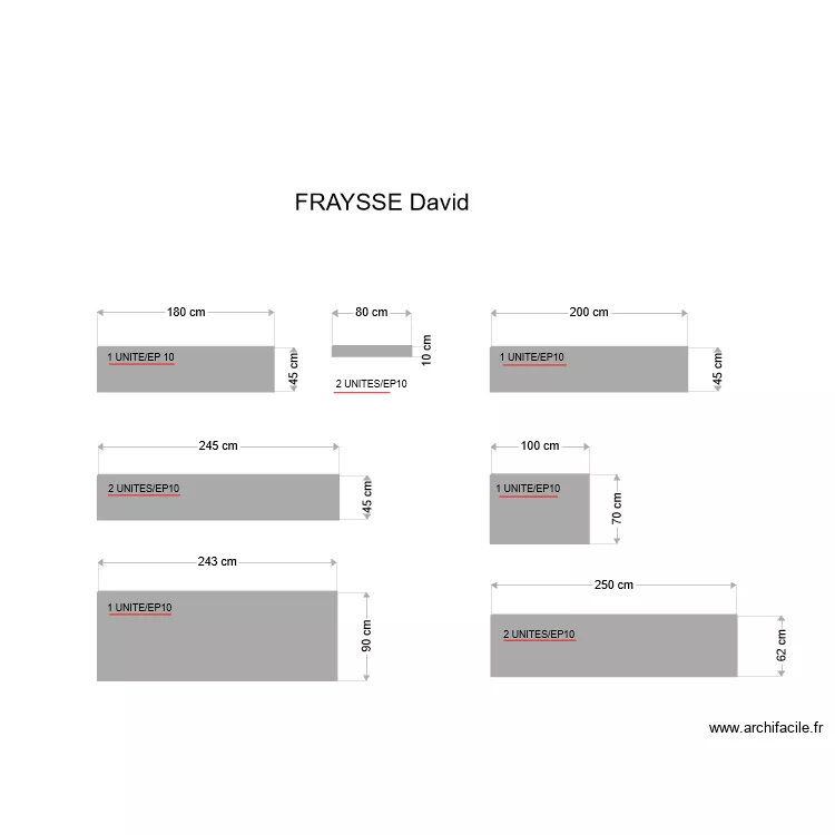 FRAYSSE DAVID. Plan de 