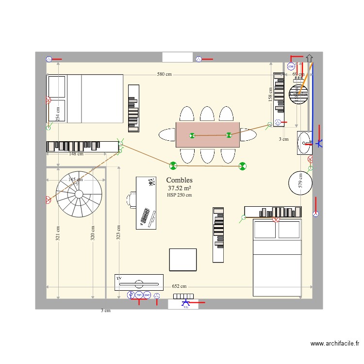 Clavière 3. Plan de 0 pièce et 0 m2