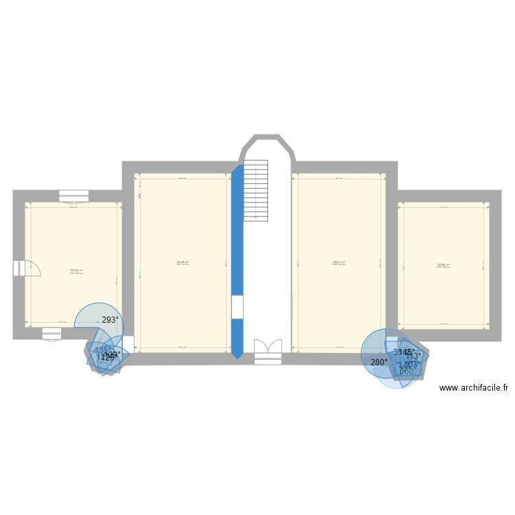 chateau wu. Plan de 5 pièces et 159 m2