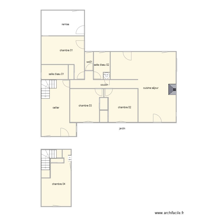 favier 1113 am. Plan de 16 pièces et 122 m2