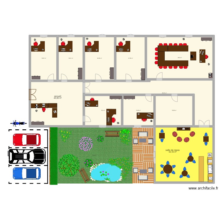 plan bureau. Plan de 0 pièce et 0 m2