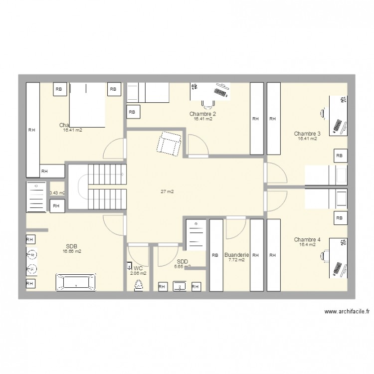 Maison Etage 15. Plan de 0 pièce et 0 m2