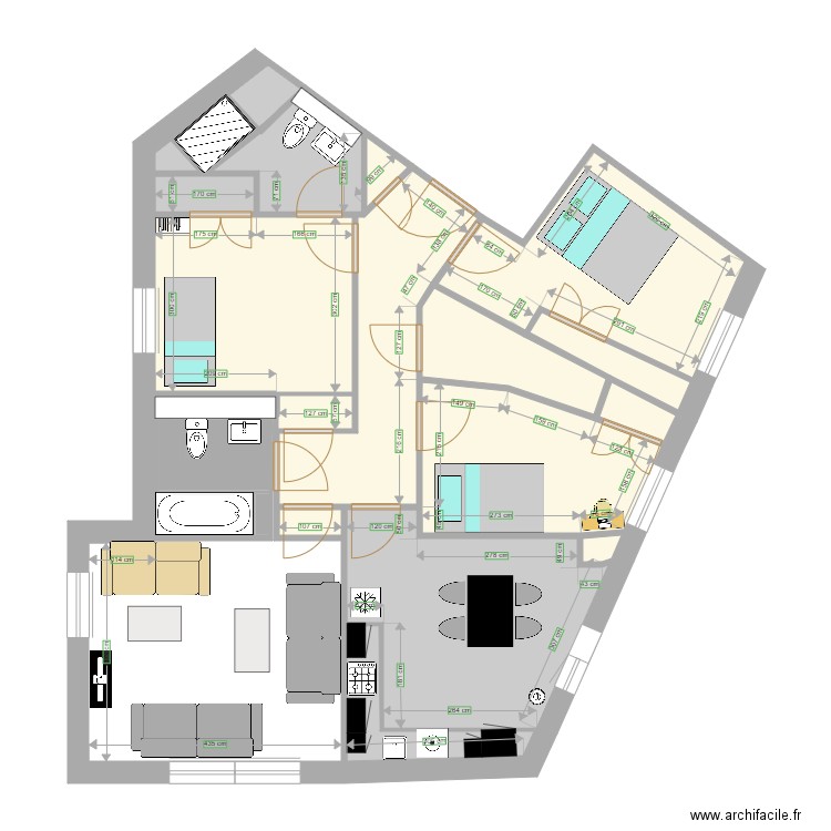 airbnblouise. Plan de 0 pièce et 0 m2