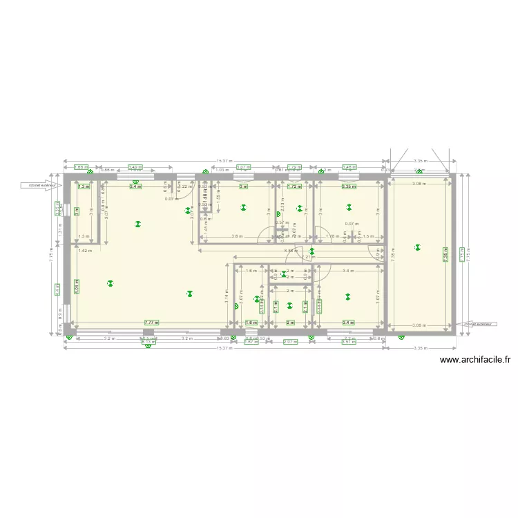 plan avec garage. Plan de 
