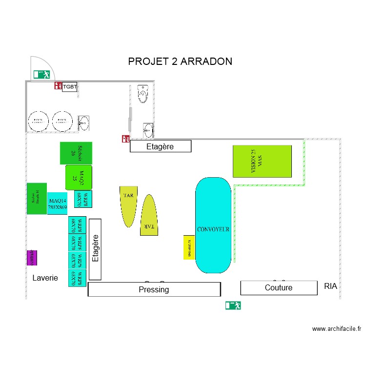 PROJET 2 ARRADON. Plan de 0 pièce et 0 m2