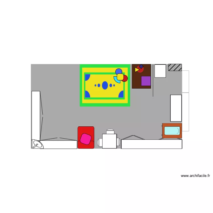 piece de vie. Plan de piece de vie. Plan de