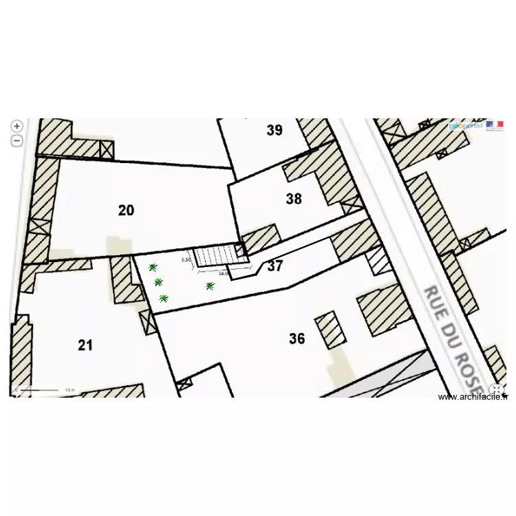 plan de masse. Plan de plan de masse. Plan de