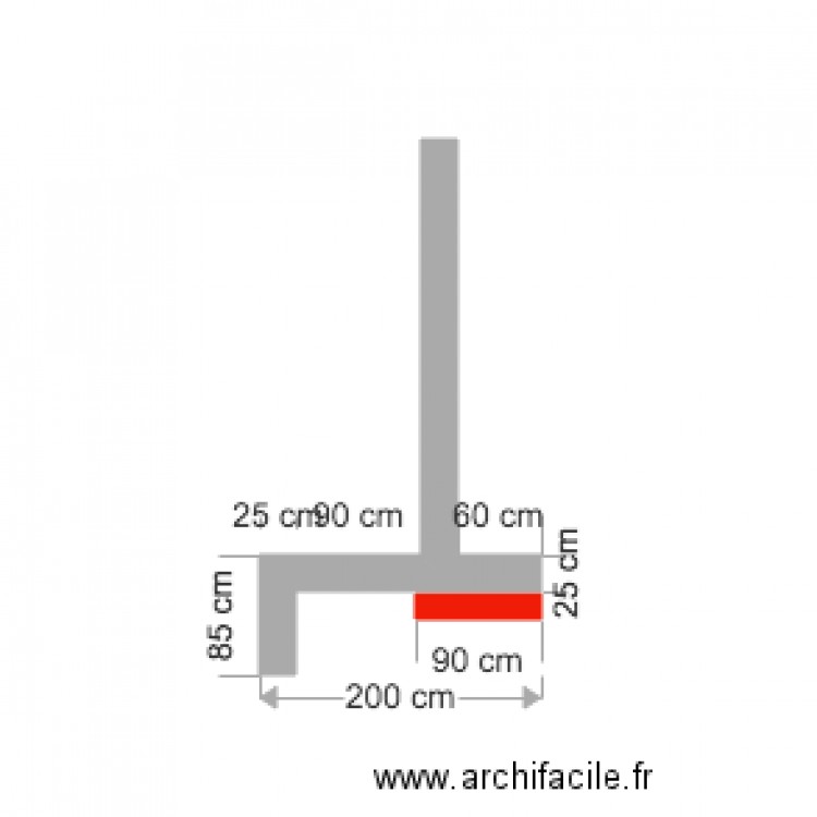 implantationmur. Plan de 0 pièce et 0 m2