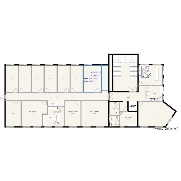 Bureaux FD2. Plan de 0 pièce et 0 m2