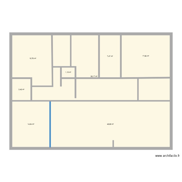 etage ier jet. Plan de 0 pièce et 0 m2