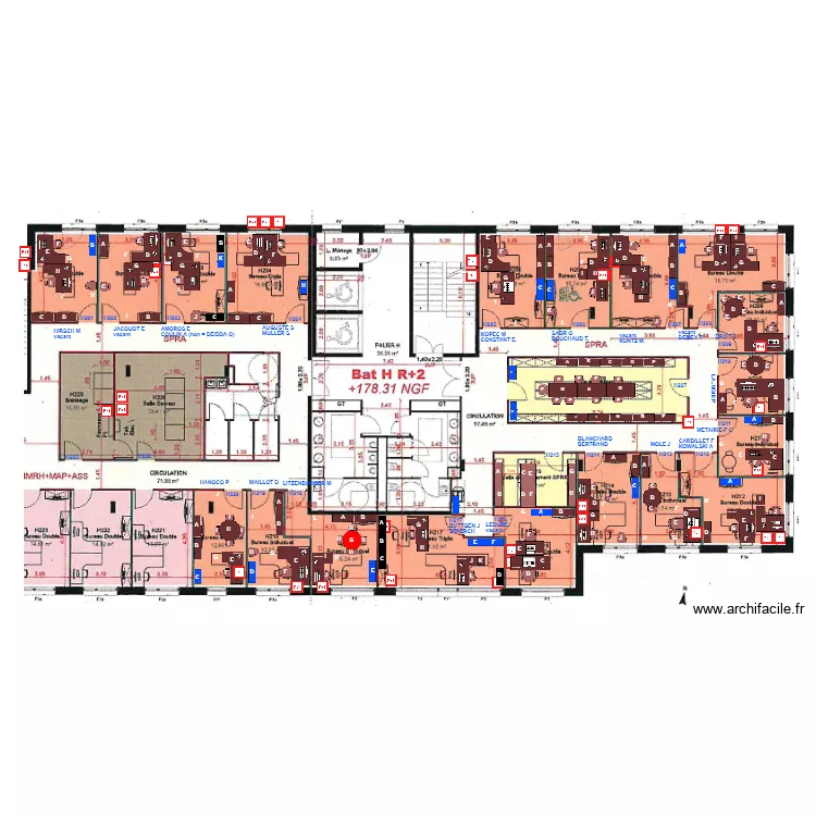 SPRA meubl&eacute;. Plan de 