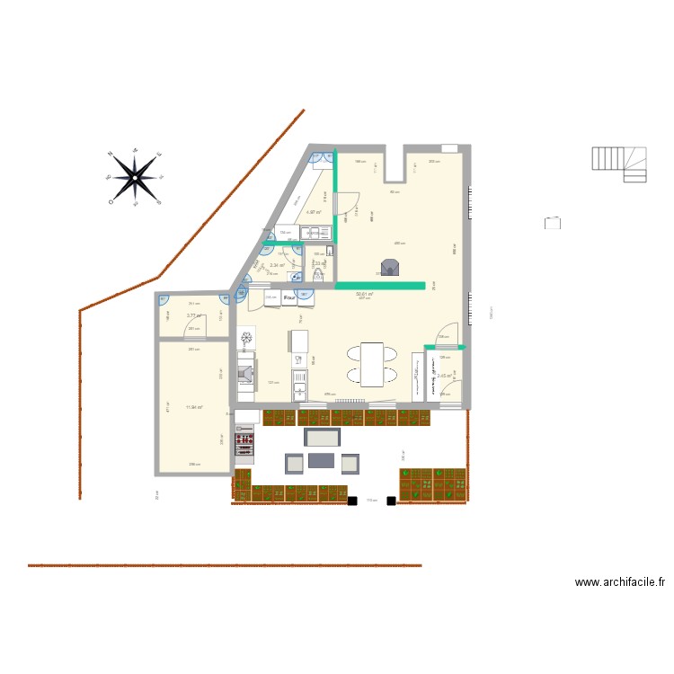 RdC au 03 01 2018. Plan de 0 pièce et 0 m2