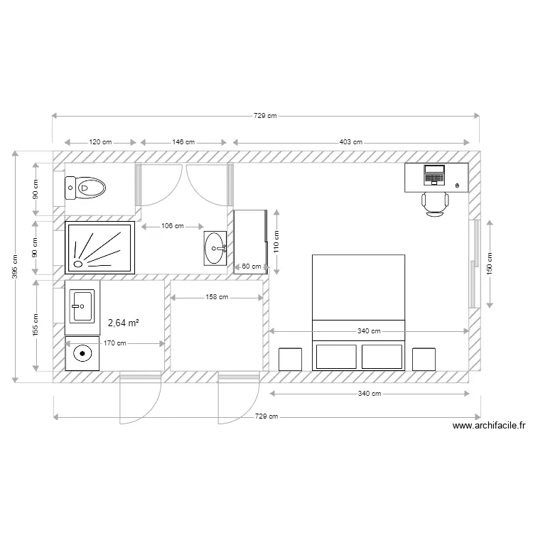 Iguana Bay 2. Plan de 