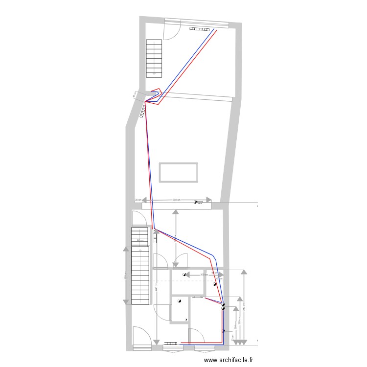 LESSINES CHAUFFAGE 23-11-2022. Plan de 14 pièces et 154 m2