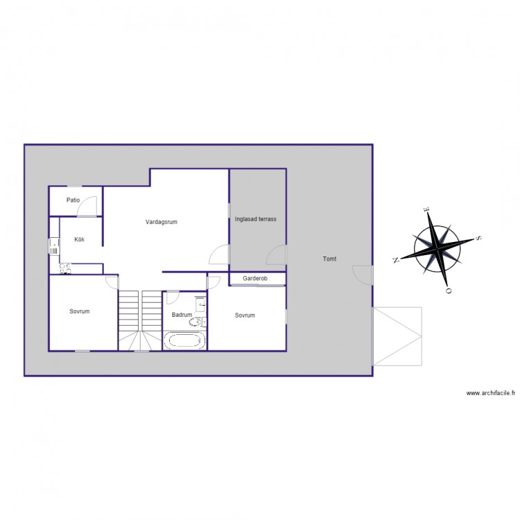 SHA 970 planritning. Plan de 0 pièce et 0 m2
