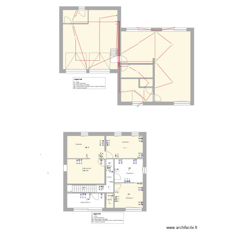 Herrmann éclairage rez FINAL. Plan de 14 pièces et 192 m2