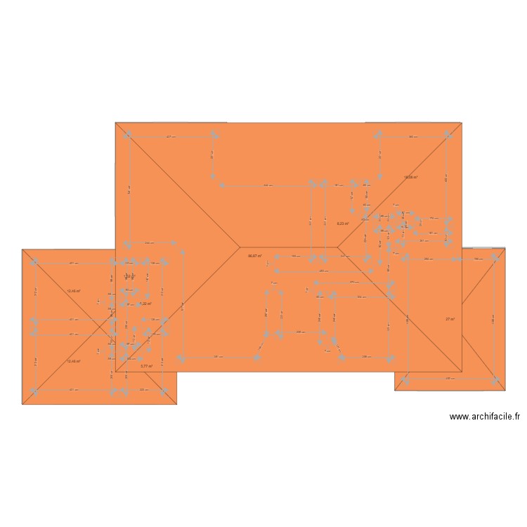 Maison 1 papa. Plan de 0 pièce et 0 m2