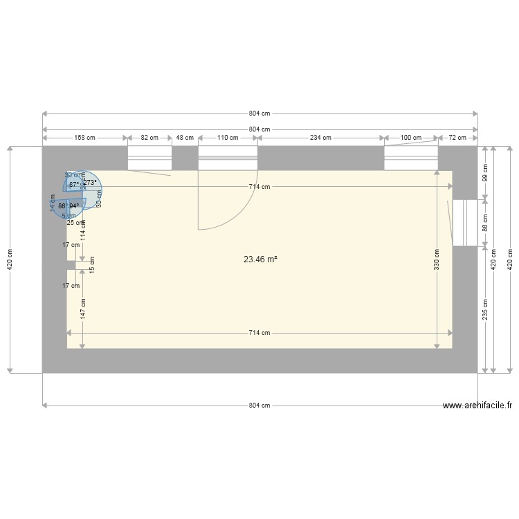 gite 1. Plan de 0 pièce et 0 m2