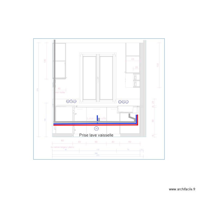 St Prix cuisine fenetre. Plan de 0 pièce et 0 m2