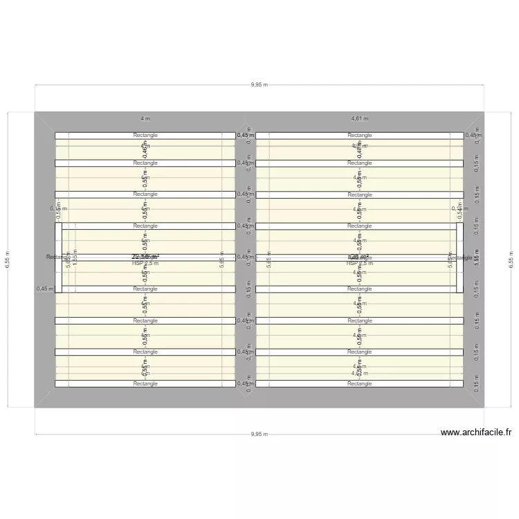 plancher apparts. Plan de 