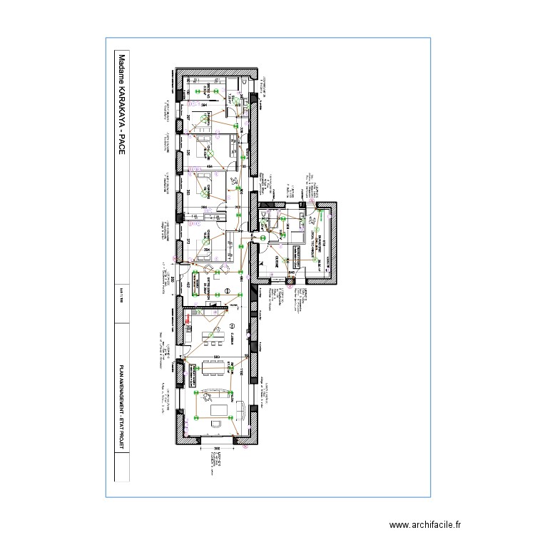 pacé. Plan de 0 pièce et 0 m2