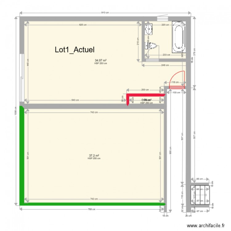 Portet Lot100. Plan de 0 pièce et 0 m2