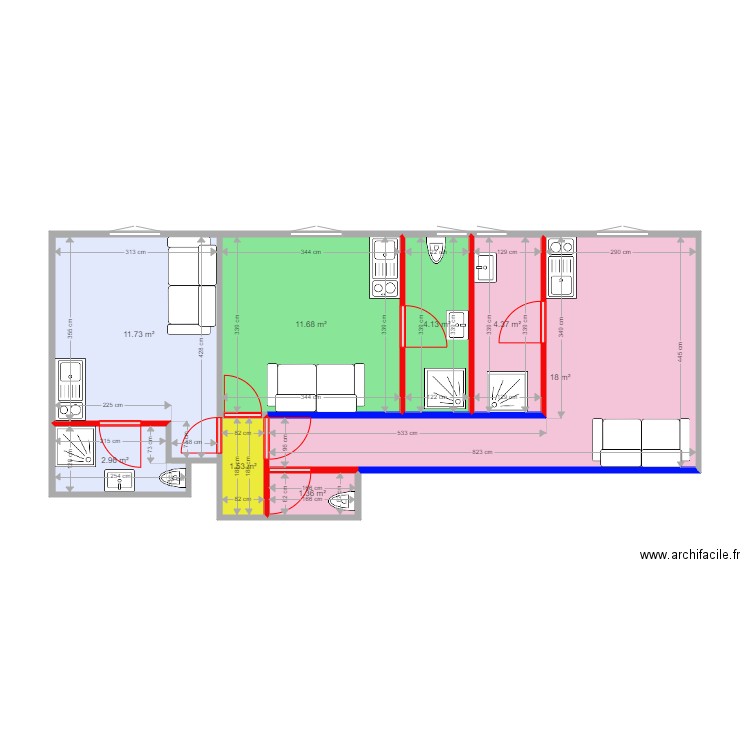 CHAMPON DEUXIEME PROJET. Plan de 0 pièce et 0 m2