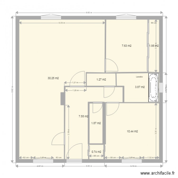 MICHEL BIS. Plan de 0 pièce et 0 m2