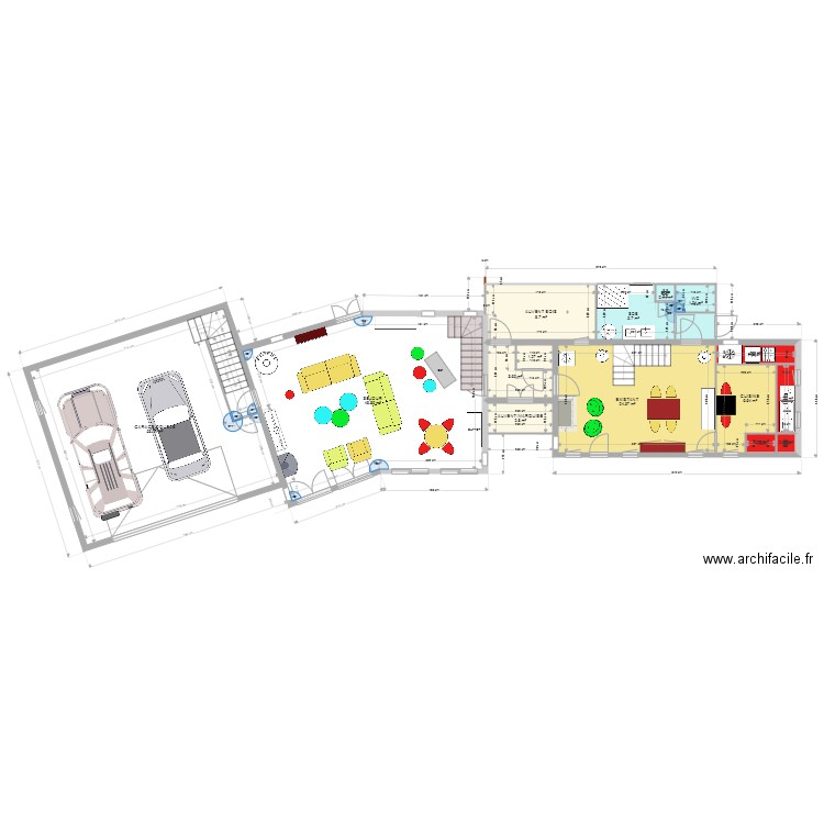 PROJET SEJOUR TOIT ZINC10. Plan de 0 pièce et 0 m2