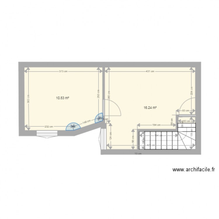 Plan maison 2 rdc  initial. Plan de 0 pièce et 0 m2