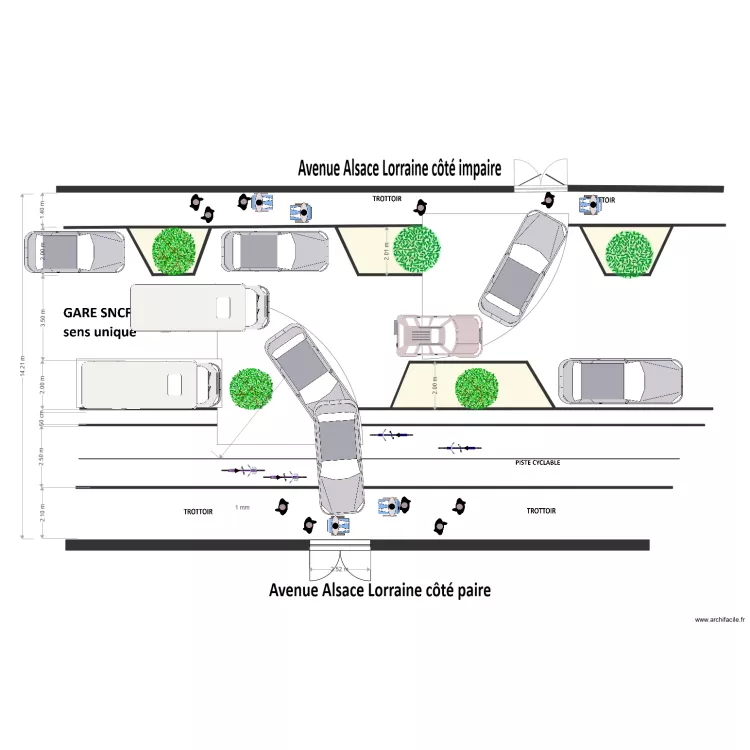 Projet de R&eacute;novation paru dans Le Pays Jeudi 3 mars 2016  entr&eacute;es des riverains. Plan de 