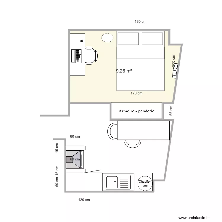 Cuisine Grasse. Plan de 