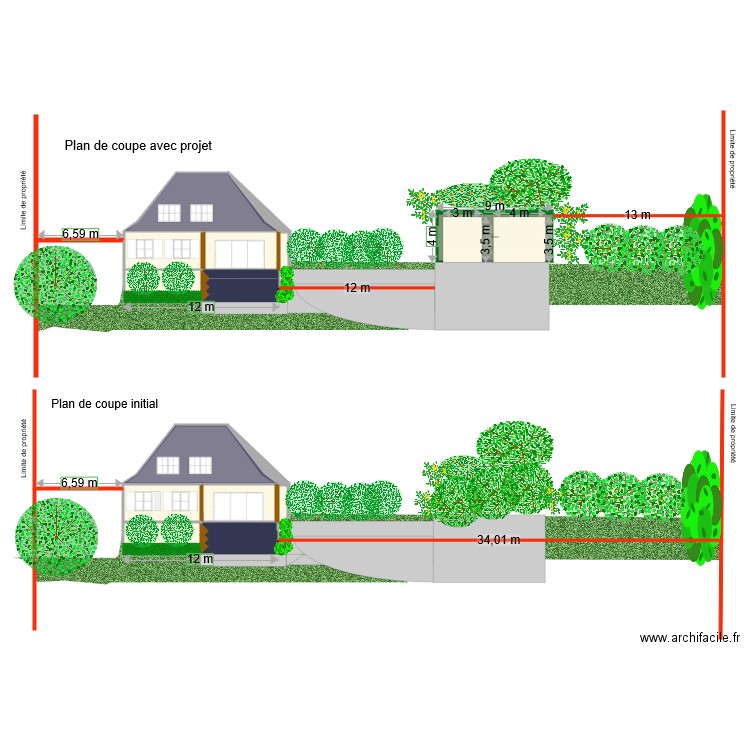 plan en coupe 1. Plan de 0 pièce et 0 m2