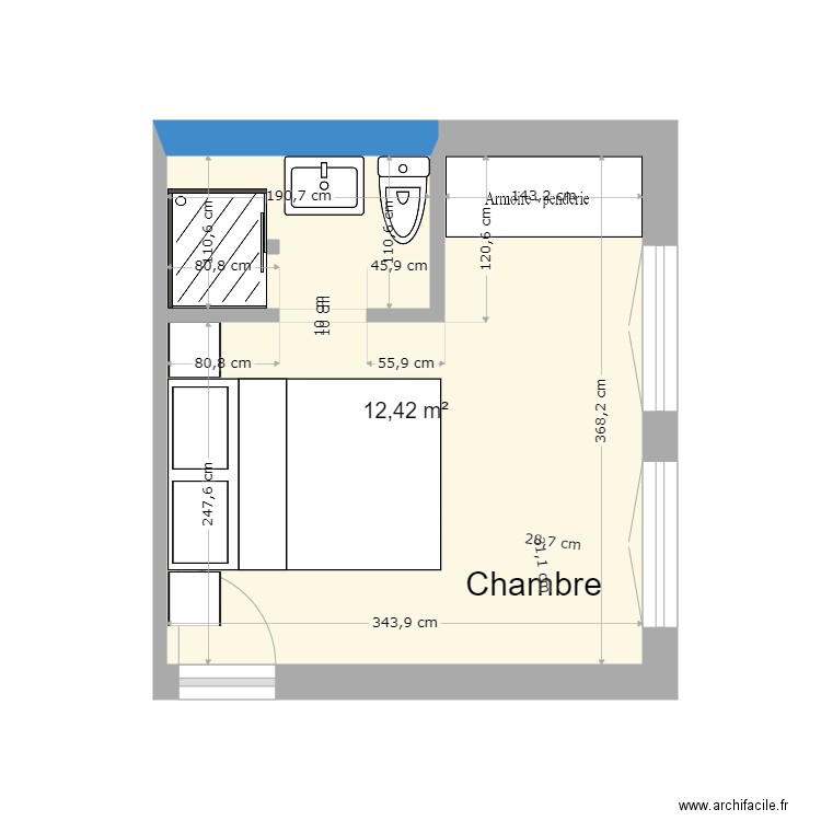 C. de Vivo -chambre 1. Plan de 0 pièce et 0 m2