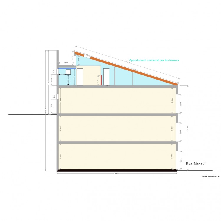 Plan. Plan de 0 pièce et 0 m2