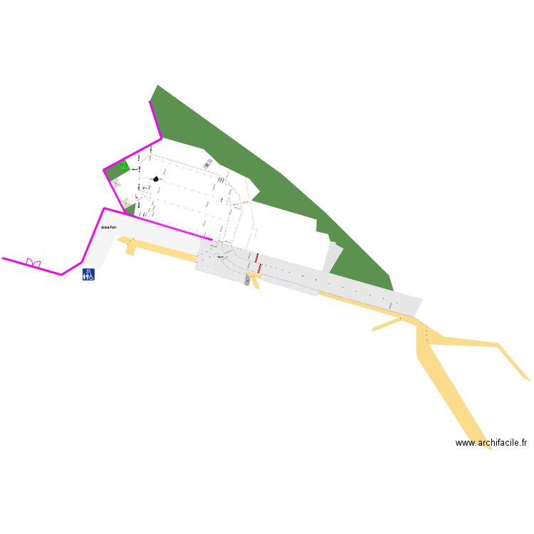 Triathlon Ault 2023 : Equipements parc de transition - sans fond. Plan de 2 pièces et 3 m2