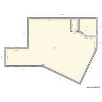 plan grenier piece bleu