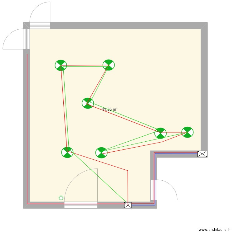 télérupteur. Plan de 0 pièce et 0 m2